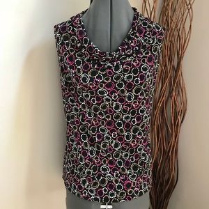 💵5 FOR $25💵 George Stretch Black Print Tank Top